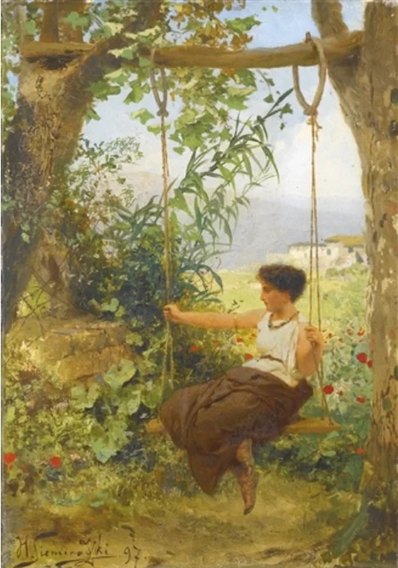 Henryk Siemiradzki - 126, Ragazza in altalena